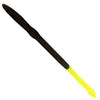 Creme Scoundrel Weedless Worm 6" Black Chartreuse Tail-Soft Baits-Creme Baits-Bass Fishing Hub