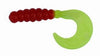 Big Bite Fat Grub 2" 10ct Red-Chartreuse