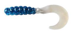 Big Bite Fat Grub 2" 10ct Blue Glitter Pearl