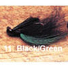Arkie 1-4 Bucktail 6-cd Black-Green-Jigs-Arkie Baits-Bass Fishing Hub