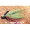 Arkie 1-4 Bucktail 6-cd Green-Orange-Jigs-Arkie Baits-Bass Fishing Hub