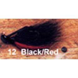 Arkie 1-8 Bucktail 6-cd Black-Red-Jigs-Arkie Baits-Bass Fishing Hub