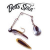 Betts Spin 1-32 Value Pack Grub White-Black Stripe-Spinnerbaits-Betts Tackle-Bass Fishing Hub