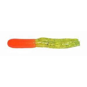 Big Bite Crappie Tubes-Crappie Baits-Big Bite Baits-1.5-Orange/Chartreuse. Sparkle-10ct-Bass Fishing Hub