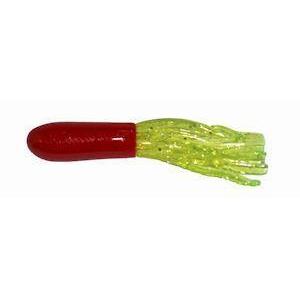 Big Bite Crappie Tubes-Crappie Baits-Big Bite Baits-1.5-Red/Chartreuse Sparkle-10ct-Bass Fishing Hub