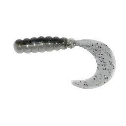 Big Bite Baits Fat Grub 2 10ct Pearl/Chartreuse