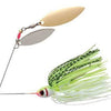 Booyah Blade Tandem Spinnerbait-Spinnerbaits-Booyah Baits-Chartreuse-White Shad-1/4oz-Bass Fishing Hub