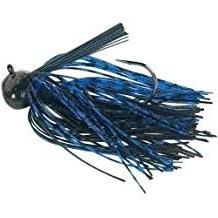 Buckeye Football Jig-Jigs-Buckeye Baits-1/2oz-Black-Blue-Bass Fishing Hub