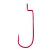 Eagle Claw Pro Worm Round Bend Red 5ct Size 1-0-Hooks-Eagle Claw-Bass Fishing Hub