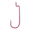 Eagle Claw Pro Worm Round Bend Red 5ct Size 2-0-Hooks-Eagle Claw-Bass Fishing Hub