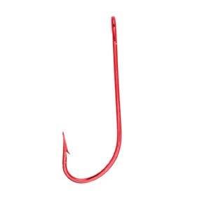 Eagle Claw Trailer Hook w-tube Red 6ct Size 1-0-Hooks-Eagle Claw-Bass Fishing Hub