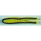 H&H Cajun Super Hook Tail 1-8 Nickle Yellow Black Stripe 12-Card-Spinner Baits-H & H Baits-Bass Fishing Hub
