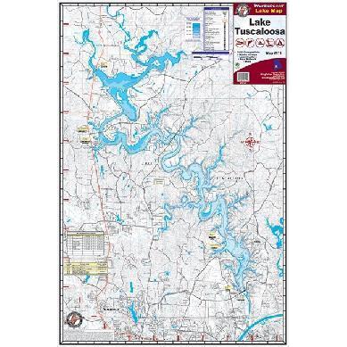 Kingfisher Lake Map Tuscaloosa-Accessories-Burch Fishing Tackle-Bass Fishing Hub