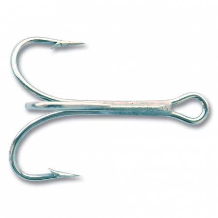 Mustad Treble Hook Nickle 25ct Size 10 DWO-Hooks-Mustad Hooks-Bass Fishing Hub