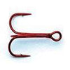 Mustad Ultra Point Treble Hook Red 11ct Size 2 DWO-Hooks-Mustad Hooks-Bass Fishing Hub