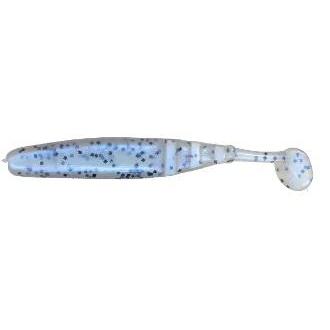 Slider Double Action Grub 3" 10ct Blue Pearl-Blue Glitter-Soft Baits-Slider Baits-Bass Fishing Hub