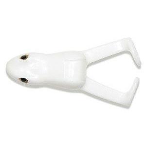 Stanley Ribbit Top Toad 2pk Rigged White-Frogs-Stanley Baits-Bass Fishing Hub