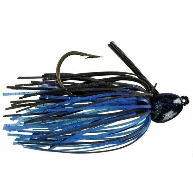 Strike King Bitsy Bug-Jigs-Strike King Baits-Black-Blue-3/16oz-Bass Fishing Hub