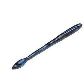 Strike King Fat Baby KVD Finesse Worm 5" 12ct Black Blue Swirl-Soft Baits-Strike King Baits-Bass Fishing Hub