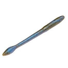 Strike King Fat Baby KVD Finesse Worm 5" 12ct Blue Claw Red Flake-Soft Baits-Strike King Baits-Bass Fishing Hub