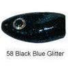 Strikezone Peek-A-Boo Weight 3-8 Black-Blue DWO-Sinkers-Strikezone Baits-Bass Fishing Hub