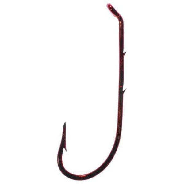 Tru Turn Baitholder Hook Red Size 1-0 5ct - Bass Fishing Hub