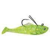 Yum Sweet Cheeks 4" Chartreuse Silver 3ct DWO-Swimbaits-Yum Baits-Bass Fishing Hub