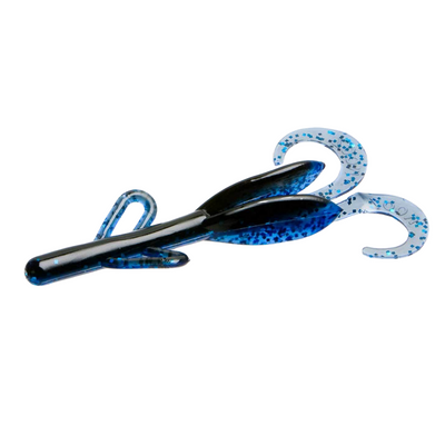 Zoom Baby Brush Hog 5.5" 12-bag-Soft Baits-Zoom Baits-Black Sapphire-Bass Fishing Hub