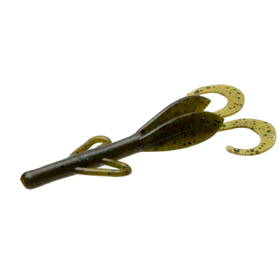 Zoom Baby Brush Hog 5.5" 12-bag-Soft Baits-Zoom Baits-Green Pumpkin Blue-Bass Fishing Hub