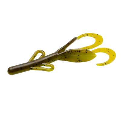 Zoom Baby Brush Hog 5.5" 12-bag-Soft Baits-Zoom Baits-Sprayed Grass-Bass Fishing Hub