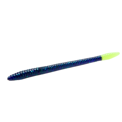 Zoom Finesse Worm 4.75" 20-bag-Soft Baits-Zoom Baits-June Bug-Chartreuse-Bass Fishing Hub